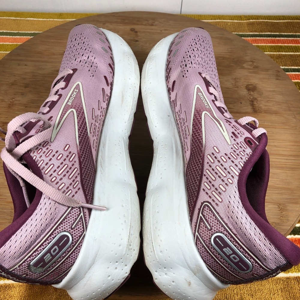 brooks glycerin 20 womens size 9 shoes purple athletic running sneakers - Picture 10 of 13